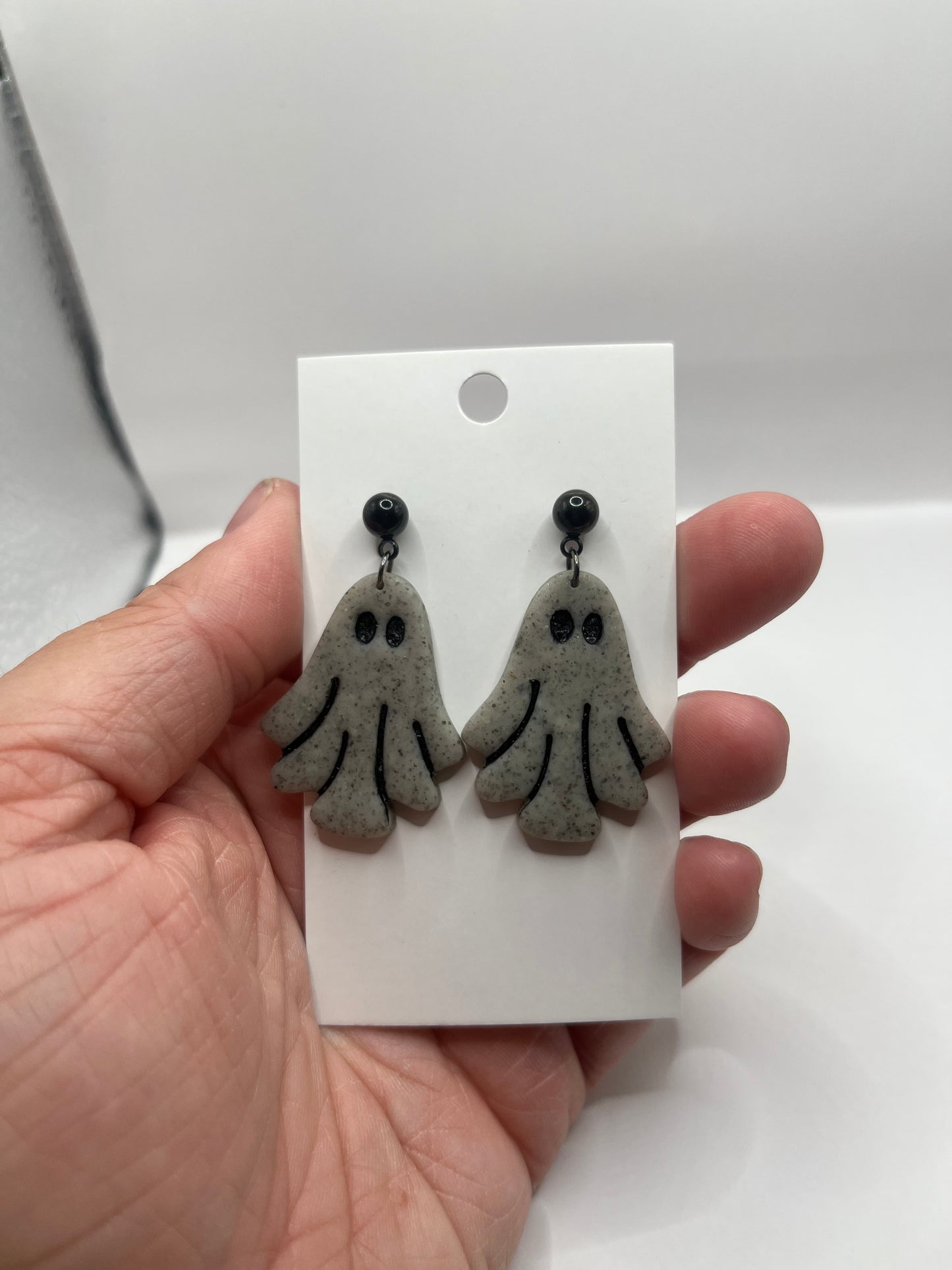 Granite Ghostie Earring