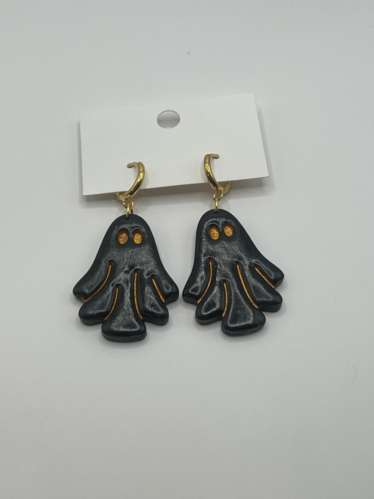 Black & Gold Ghostie Earring