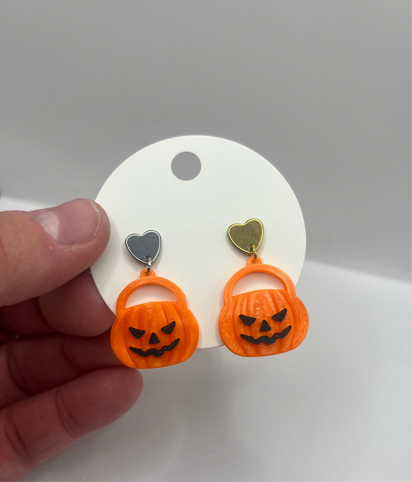 Orange Jack o’ Lantern Earrings