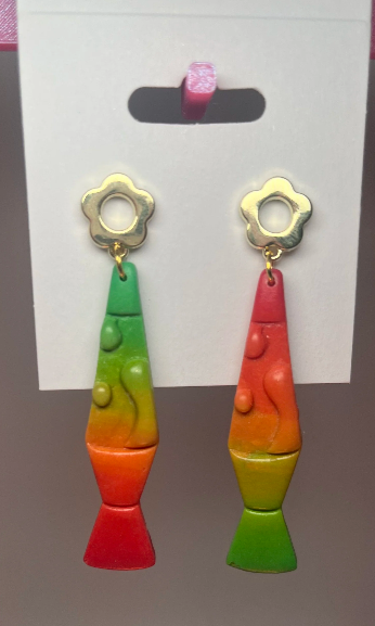 Warm-Toned Lava Lamps (Orange, Yellow, Green gradient)