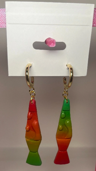 Warm-Toned Lava Lamps (Orange, Yellow, Green gradient)