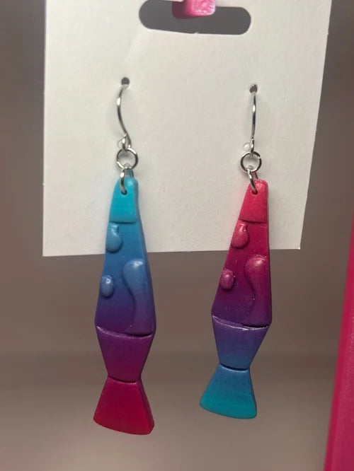 Cool-Toned Lava Lamps (Red, Pink, Purple, Blue Gradient)