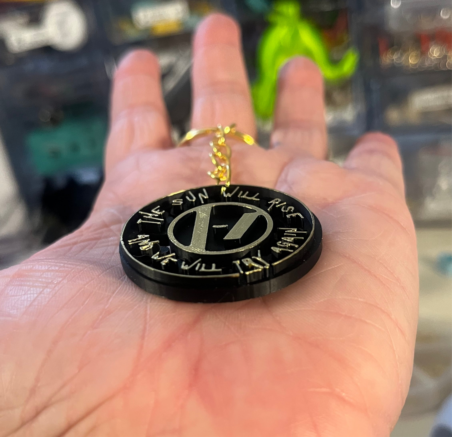 The Sun Will Rise Keychain/Bag Chain - 1.5” Size