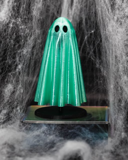 3D Printed Ghostie - Translucent Blue/Green