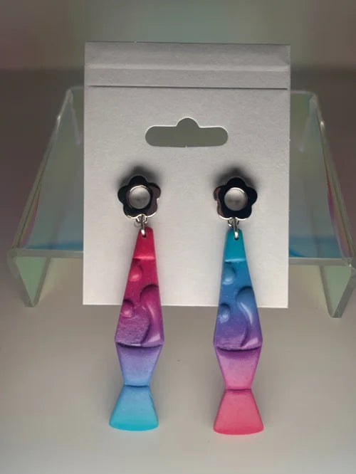 Cool-Toned Lava Lamps (Red, Pink, Purple, Blue Gradient)