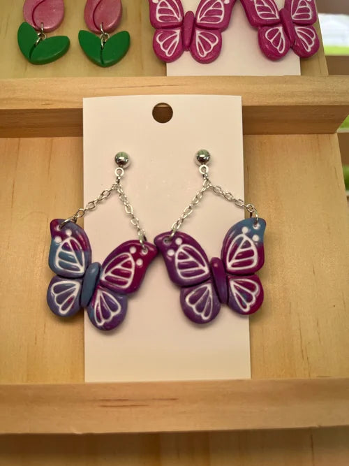 Mermaid Butterfly Earrings
